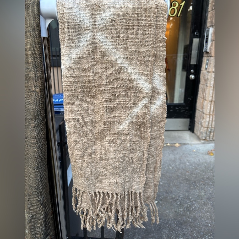Rustic Tan Woven Tapestry